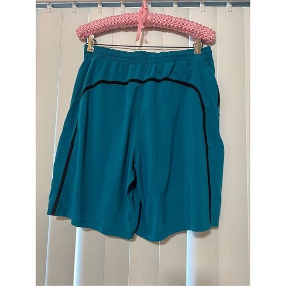 Lululemon Teal Blue Mens Shorts Size Large -A Few Small Snags - Picture 7 of 14